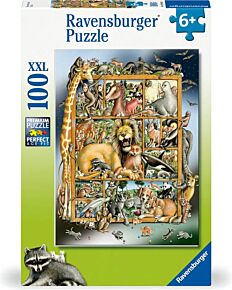 Puzzle Animaux sur l'étagère 100