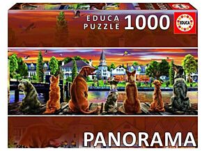 Chiens sur le quai (Puzzle Educa)