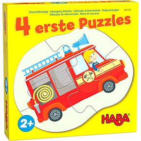 Mes premiers puzzles avec des véhicules d'urgence (marque haba)