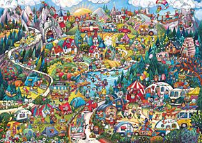 jigsaw puzzle camping 2000 pièces