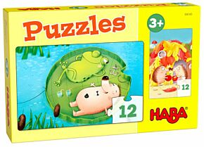 Haba jigsaw puzzle avec hérisson et grenouille (HABA 306165)