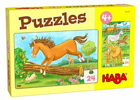 Haba jigsaw puzzle avec hérisson et grenouille (HABA 306165)