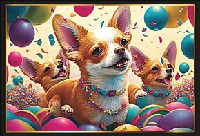 Puzzle d'une fête Chihuahua