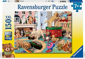 Puzzle de Ravensburger avec chiots joueurs