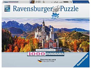 puzzle de panorama Ravensburger: Château Neuschwanstein en Bavière