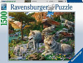 Puzzle Loups au printemps (Ravensburger 1500)