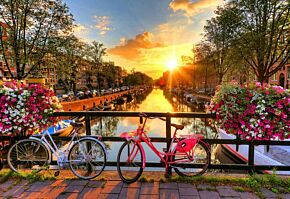 Wooden puzzle Bicycles of Amsterdam 300